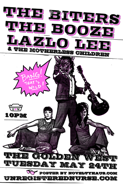 the biters booze lazlo lee and the motherless children golden west may 24th 2011 punk show baltimore unregistered nurse booking novelty haus